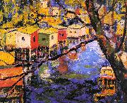 Seldon Connor Gile Arks Along the Lagoon oil painting